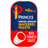 PRINCES MACKEREL FILLETS IN TOMATO 10x125GRM