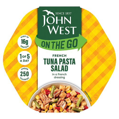 JOHN WEST LUNCH FRENCH TUNA PASTA SALAD 6x220G