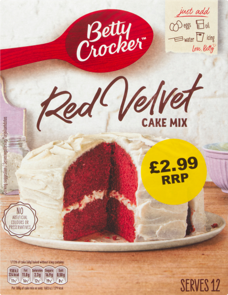 BETTY RED VELVET CAKE  4x400GMS