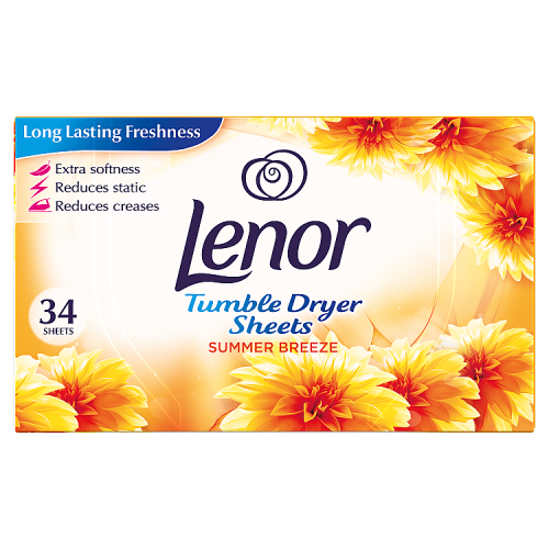 LENOR TUMBLE DRYER SHEETS SUMMER