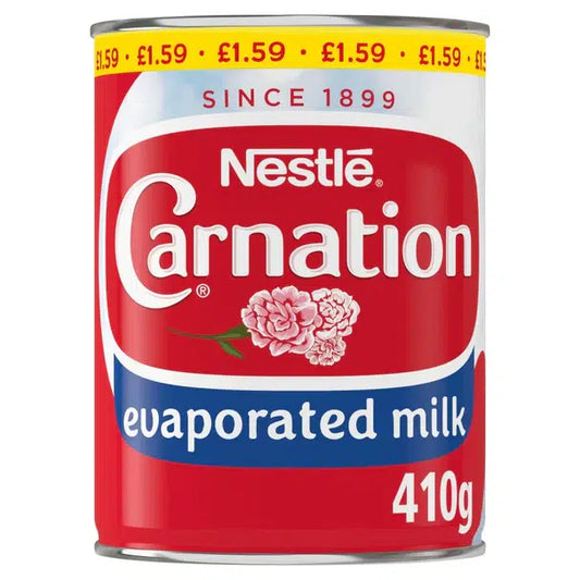 NESTLE CARNATION EVAPORATED MILK 12x410GRM