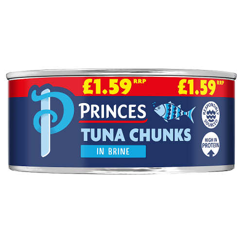 PRINCES TUNA CHUNKS IN BRINE  12x145GRM