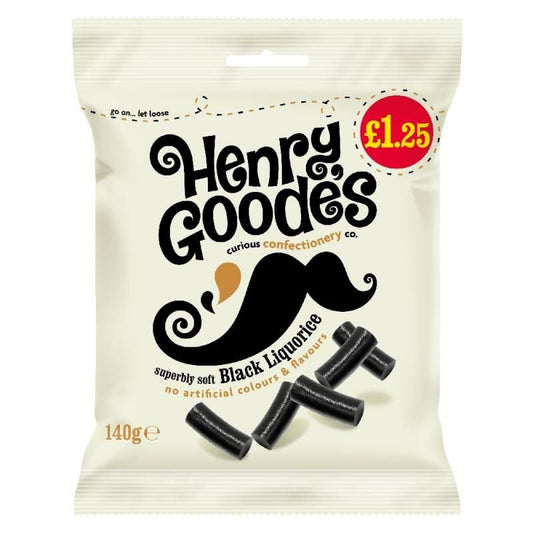 HENRI GOODES SOFT LIQUORICE  12x140GRM