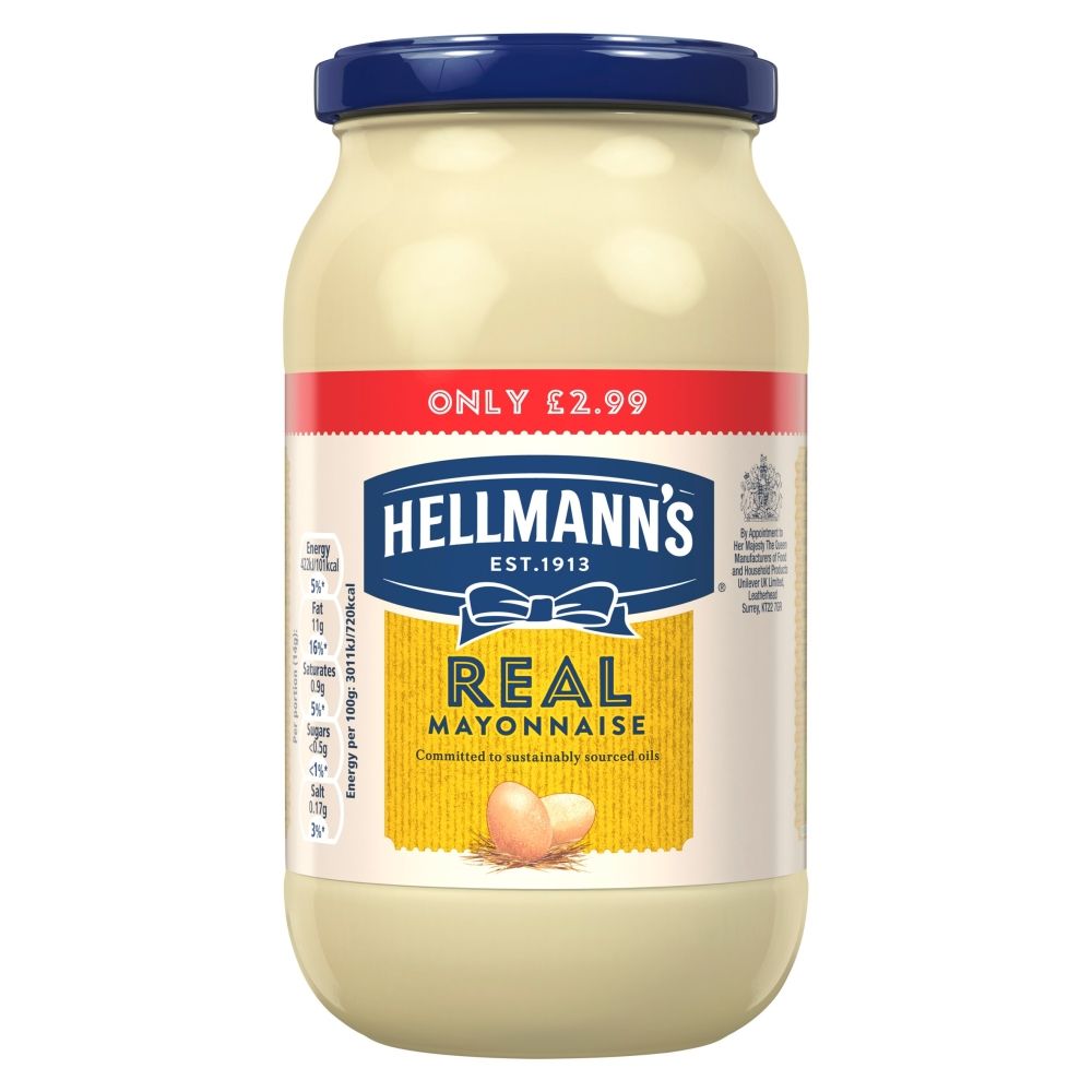 HELLMANNS REAL MAYONNAISE  6x400GRM