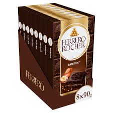 FERRERO ROCHER DARK TABLETS 8x90G