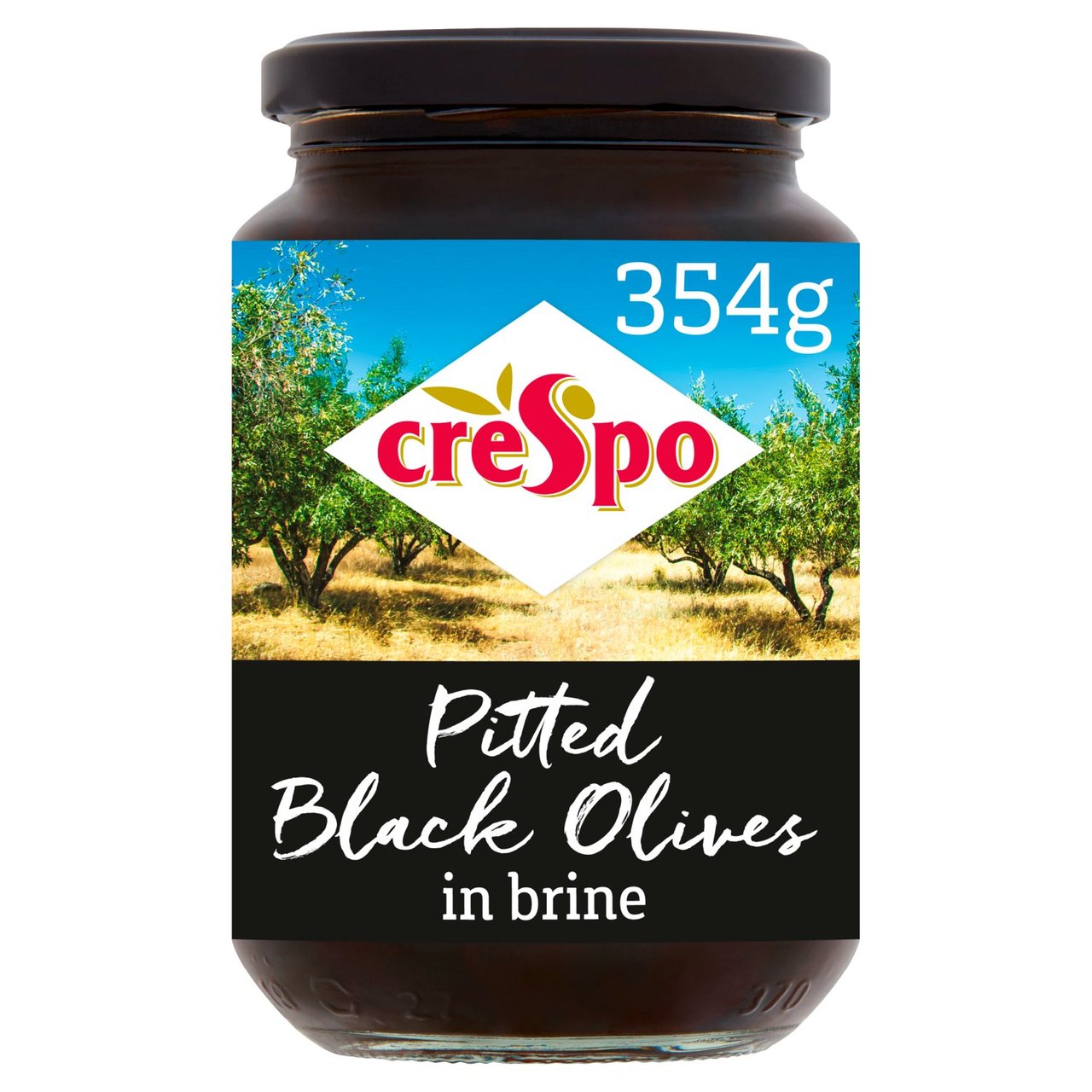 CRESPO PITTED BLACK OLIVES 8x354G