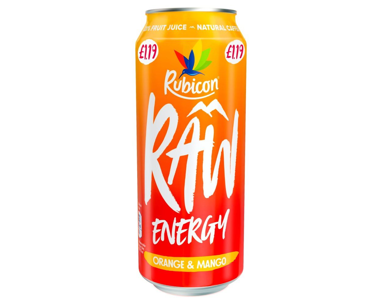 RUBICON RAW ENERGY ORANGE MANGO