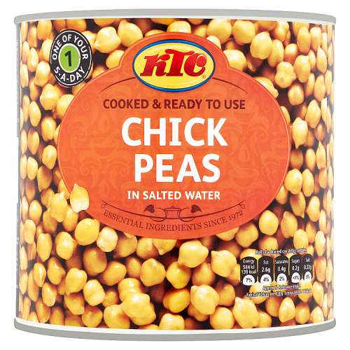 KTC BOILED CHICK PEAS CATERING TIN 6x2.55KG