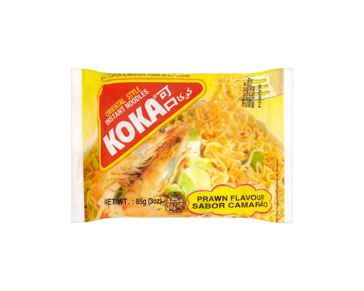 KOKA NOODLES PRAWN 30x85GRM