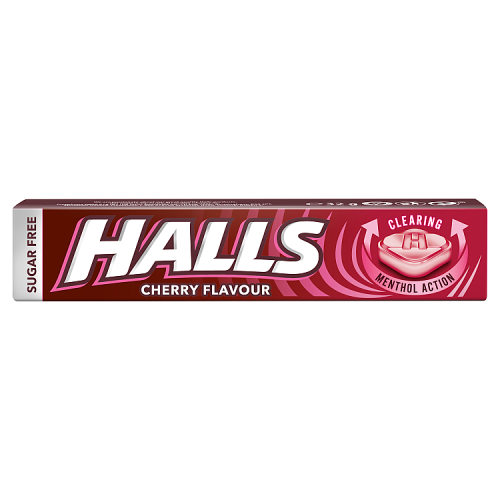 HALLS MENTHOL SUGAR FREE CHERRY 20x32G