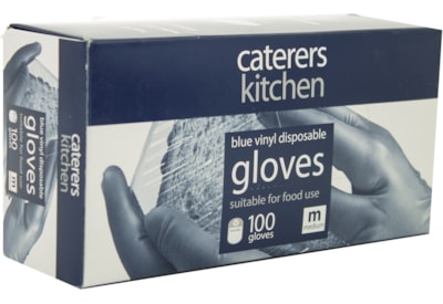 CK VINYL BLUE GLOVES MEDIUM 10181 | 10 × (1 × 100 Gloves – Medium)