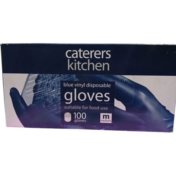 CK VINYL BLUE GLOVES LARGE 10182 | 1 × 100 Gloves (Large)