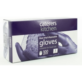 CK VINYL BLUE GLOVES LARGE 10182 | 10 × (1 × 100 Gloves – Large)