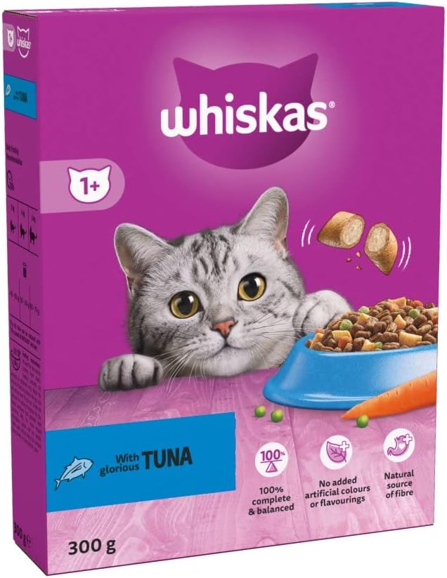 WHISKAS 1+CAT COMPLETE DRY WITH TUNA 6x300GRM