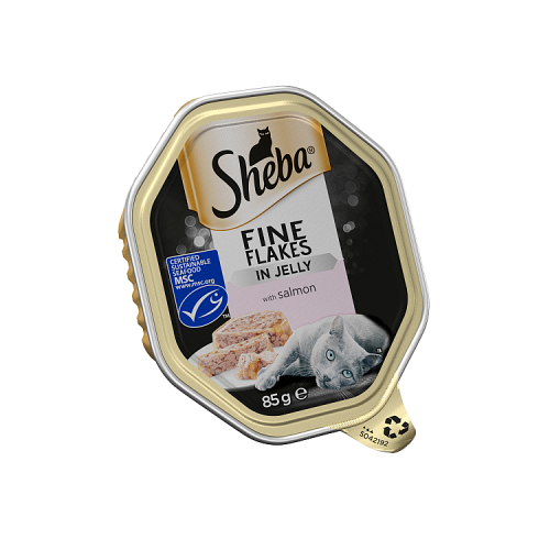 SHEBA TRAY SALMON IN JELLY 22x85G
