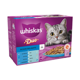 WHISKAS 1+ DUO OCEAN DELIGHTS IN JELLY 4x85G