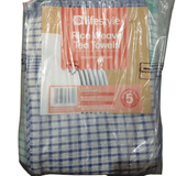 LIFESTYLE 5PK RICE WEAVE TEA TOWELS
