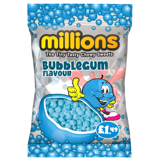 MILLIONS BUBBLEGUM BAGS  12x110G
