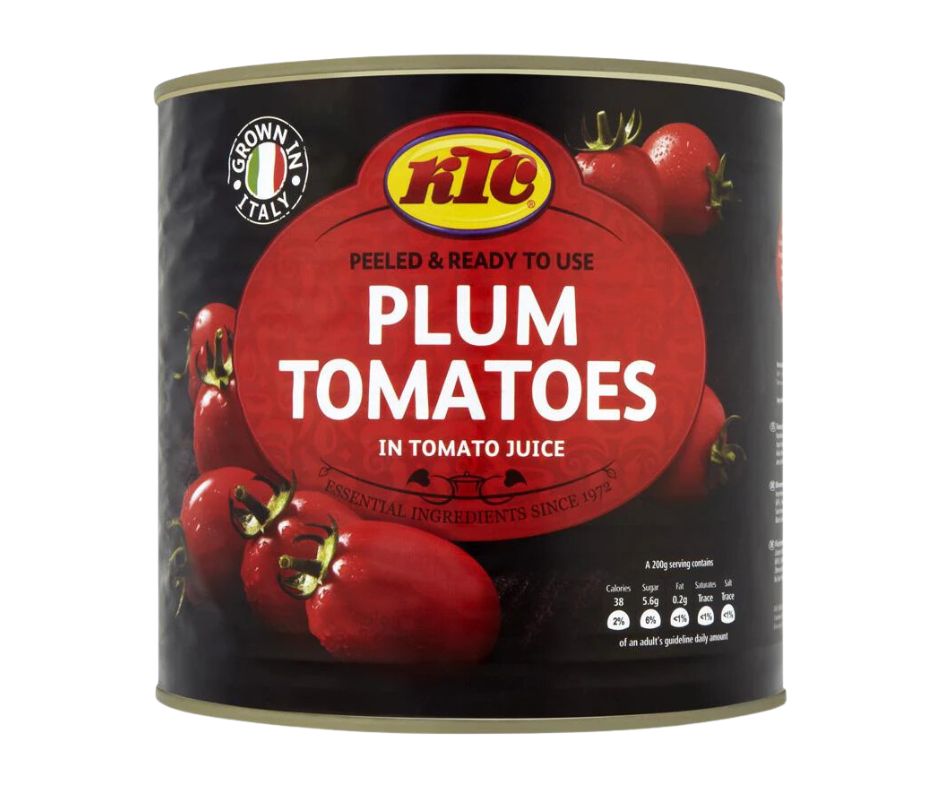 KTC ITALIAN PLUM PEELED TOMATOES 6x2.55KG