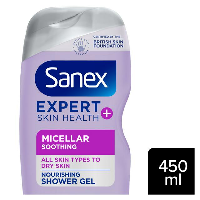 Sanex Expert Skin Health+ Micellar Soothing Shower Gel Body Wash 450ml