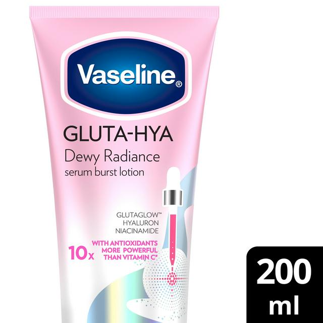 Vaseline Gluta Hya Dewy Radiance Serum Burst Body Lotion Moisturiser 200ml
