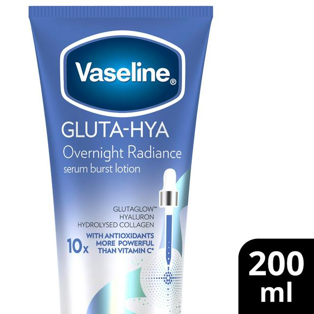 Vaseline Gluta Hya Overnight Radiance Serum Burst Body Lotion Moisturiser 200ml