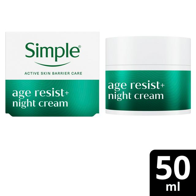 Simple Facial Moisturiser Age Resist+ Night 50ml