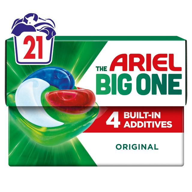 Ariel The Big One 21 Washes Original Pods Laundry Detergent Washing Capsules