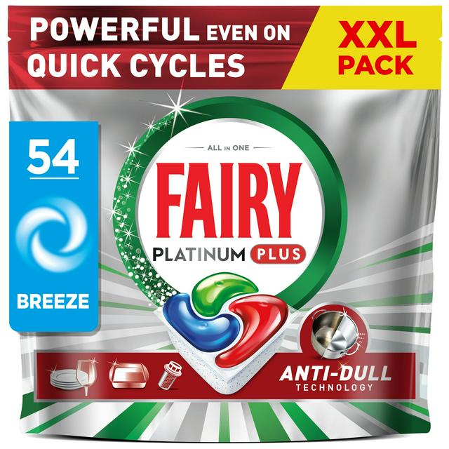 Fairy 54 Platinum Plus Breeze Dishwasher Tablets