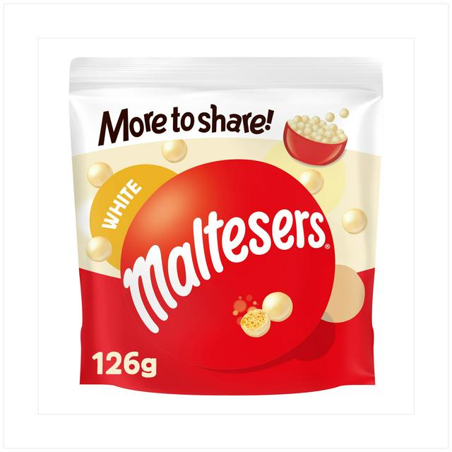 Maltesers White Chocolate & Honeycomb More to Share Pouch 126g