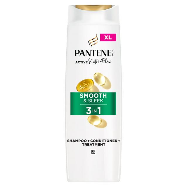 Pantene Pro-V Smooth & Sleek 3 In 1 Shampoo for Dull & Frizzy Hair 400ml