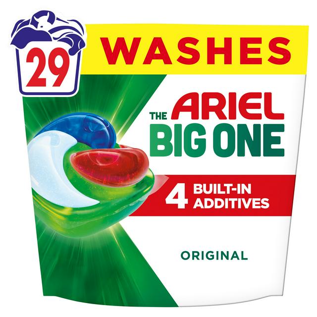 Ariel The Big One Pods Laundry Detergent Washing Capsules Original 29 Washes