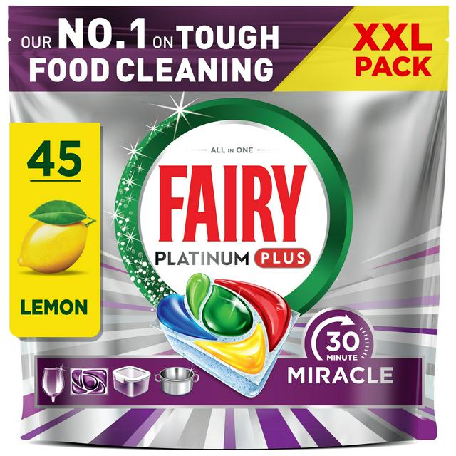 Fairy 45 Platinum Plus Miracle Dishwasher Tablets