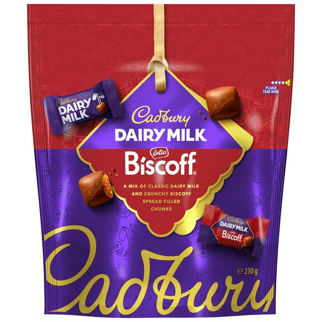 Cadbury Biscoff 230g Milk & Biscoff Chocolate Pouch