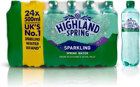 HIGHLAND SPRING SPARKLING WATER PET 24x50CL