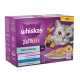 WHISKAS 1+ CAT TASTY MIX CATCH 4x85G