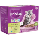 WHISKAS KITTEN POUCHES MIXED IN JEL 4x12X85G