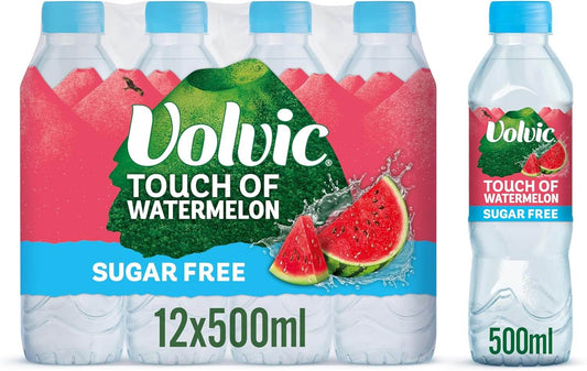 VOLVIC TOUCH OF FRUIT WATERMELON SUGAR FREE 12x50CL