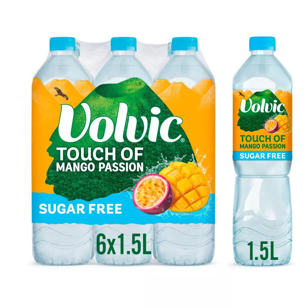 VOLVIC TOUCH OF FRUIT MANGO & PASSIONFRUIT 6x1.5LTR