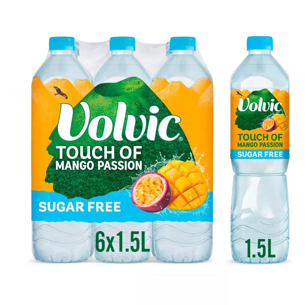 VOLVIC TOUCH OF FRUIT MANGO & PASSIONFRUIT 6x1.5LTR
