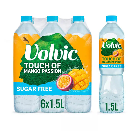 VOLVIC TOUCH OF FRUIT MANGO & PASSIONFRUIT 6x1.5LTR
