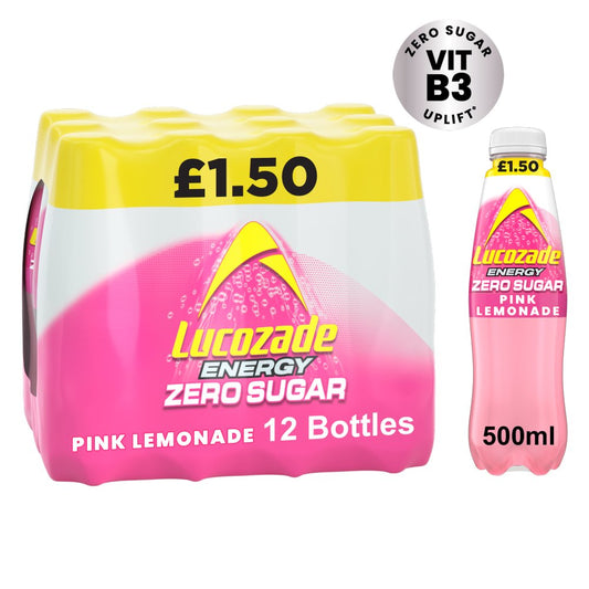 LUCOZADE ENERGY ZERO PINK LEMONADE