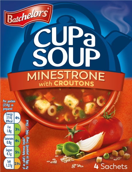 BATCHELORS CUP A SOUP MINESTRONE 9x94G