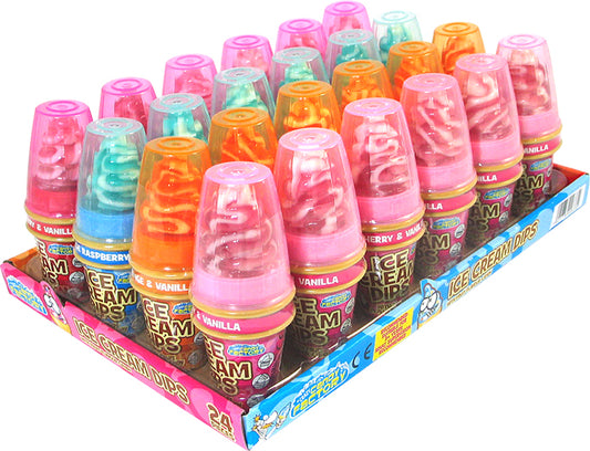 CRAZY CANDY FACTORY ICE CREAM DIPS 24x20G