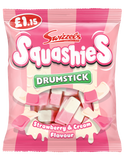 SWIZZELS SQUASHIES STRAWBERRY & CREAM  12x120G