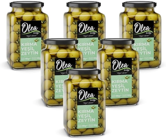 OLEA CRACKED GREEN OLIVES 1x300G