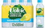 VOLVIC TOUCH OF FRUIT SUGAR FREE LEMON & LIME 12x50CL