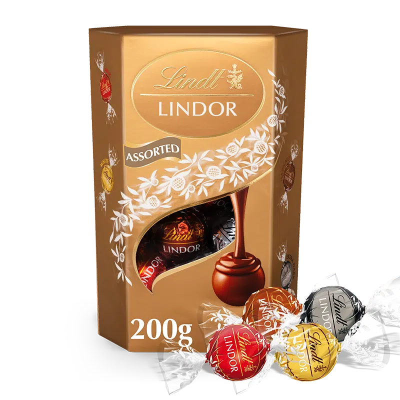 LINDOR ASSORTED CORNET 8x1x200G