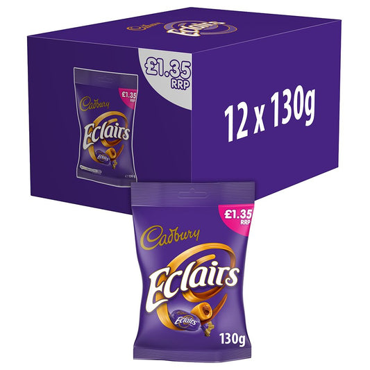 CADBURY CHOCOLATE ECLAIRS BAG  12x130G