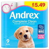 ANDREX COMPLETE CLEAN TOILET TISSUE 9 ROLL (4x9ROLL)